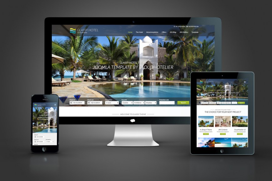 CloudHotelier Glassy Theme